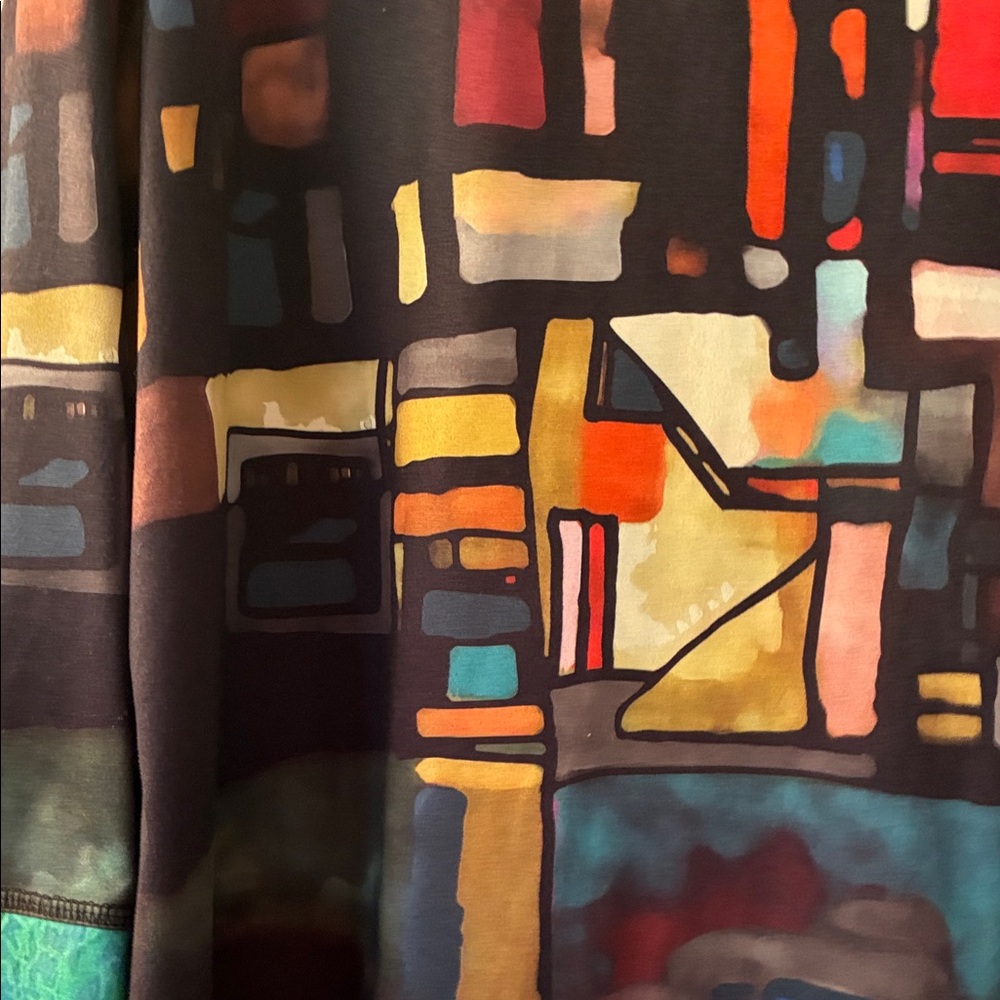 Colorful Abstract Women's Tunic - Picture 3 of 4